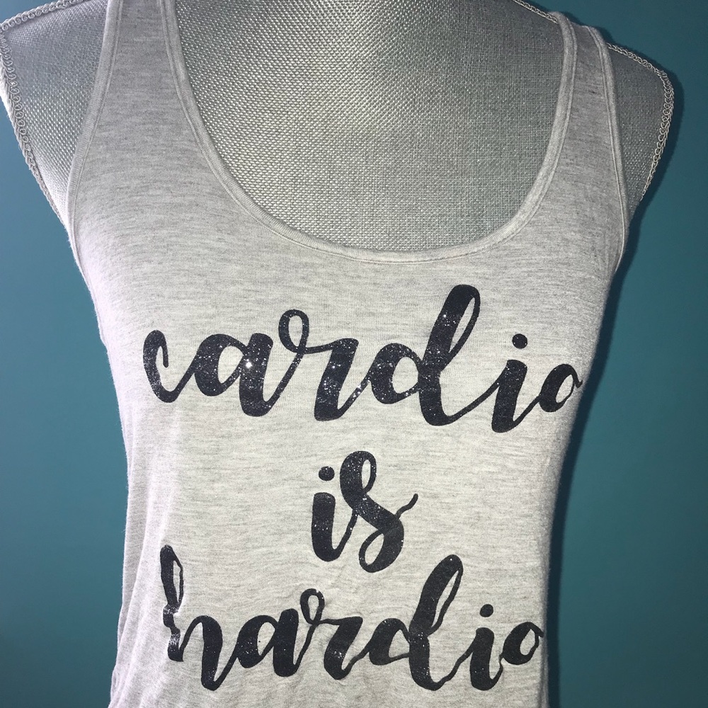 Cardio is Hardio Cute Gym Tank